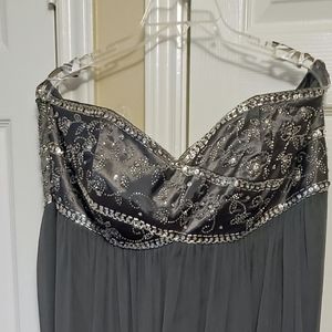 Ornate long dress party or prom.